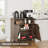Storage Cabinet with Doors and Shelves - Modern Buffet Cabinet with Storage, Metal Frame Oblique Door Sideboard Storage-1327122225