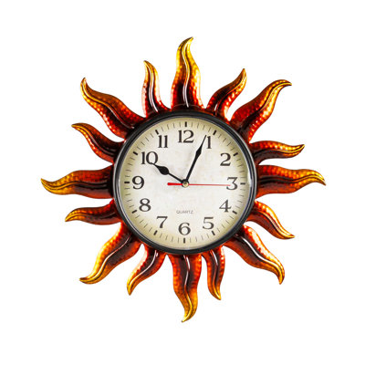 Horloge murale en métal
