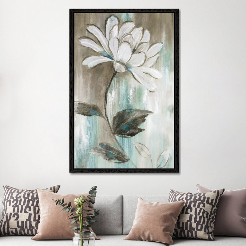 Garden Bloom II by Nan - Painting on Canvas, 152.5 cm H x 101.5 cm W, Black Framed