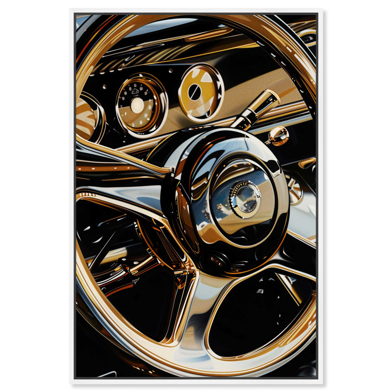 Art mural sur toile 1 pièce Notoriart, Cadre blanc, H 55 po x l 37 po x P 1,8 po