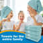 Ensemble de 4 serviettes pour salle de bain Zetilla-429361680