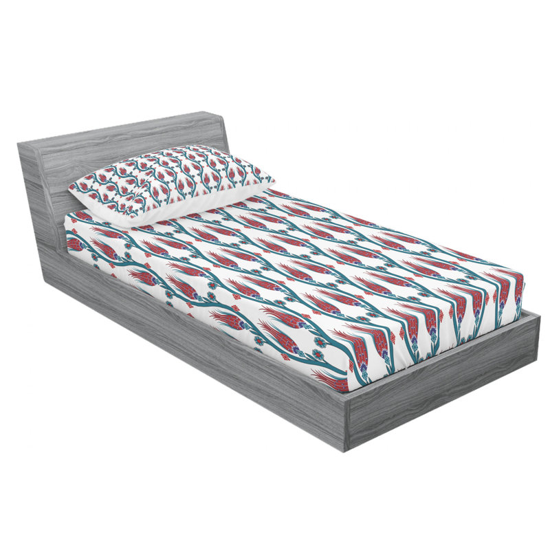 Microfiber Sheet Set, Twin Sheet Set with Fitted Sheet