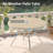 All-Weather Metal Outdoor Round Patio Dining Table for 4-6, Durable and Stylish with Umbrella Hole for Deck, Lawn, Garden, and Backyard-1433073525
