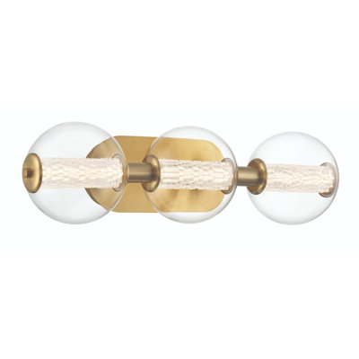 Atomo 3 Light Sconce with Clear Glass