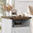 Farmhouse Nairoby Nightstand, End Table, End Tables with Barn Door and Shelf, Modern Bed Side Table Rustic Nightstands Set for Bedroom, Living Room ﻿-253371653-253371652