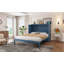 Grand lit escamotable mural avec tiroirs de rangement et un ensemble de prises et de ports USB-1341057448