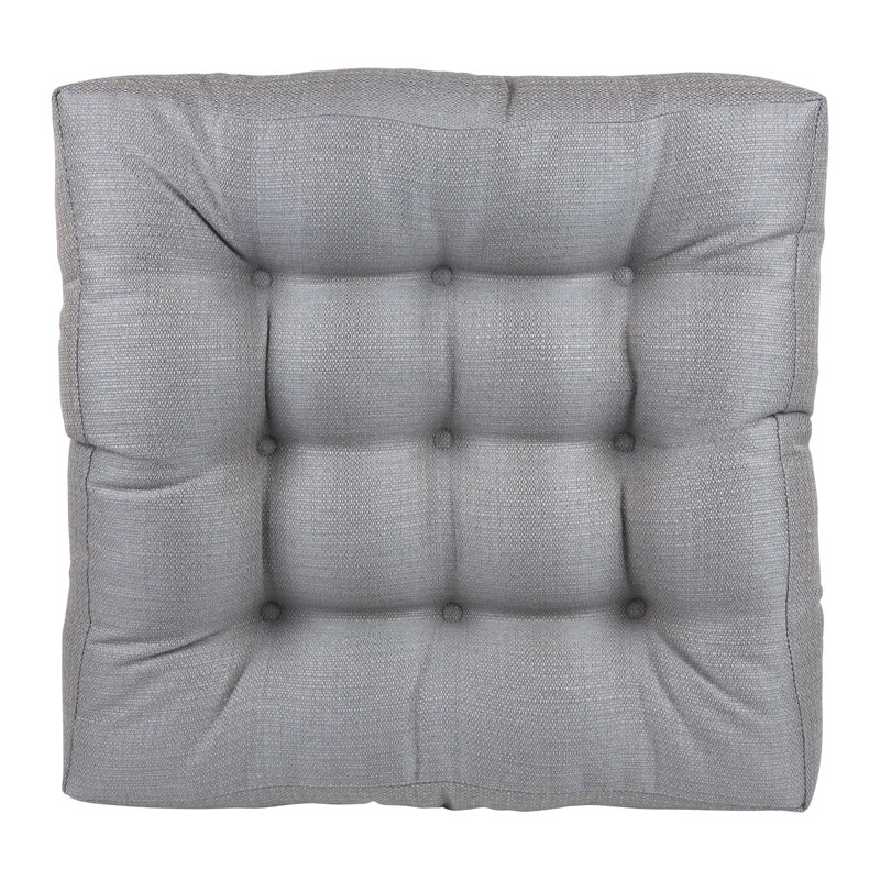 Non-Slip Square Extra Thick Floor Cushion, Gray