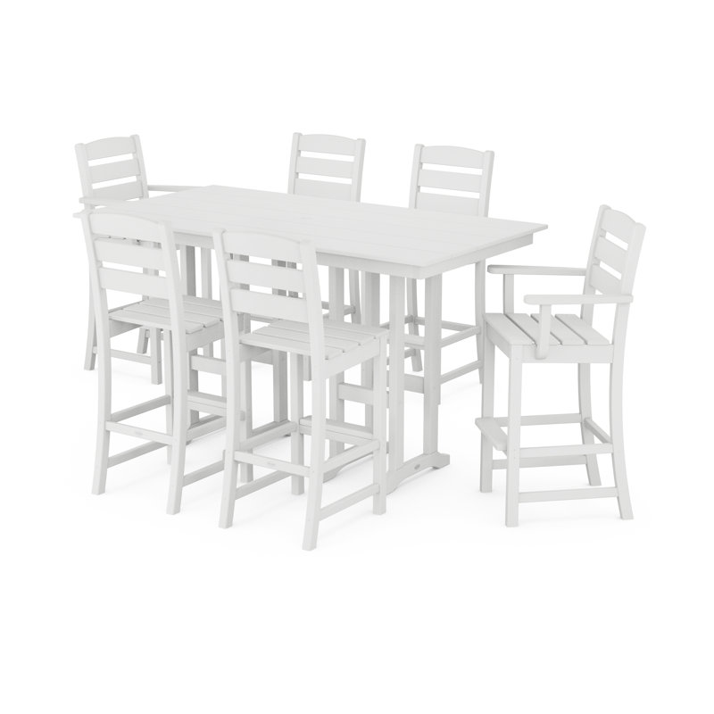 Lakeside 7-Piece Bar Set, White
