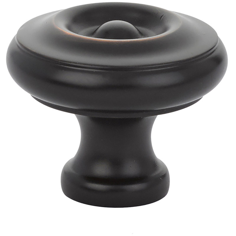 Waverly Oversized 1" Diameter Mushroom Knob, Oil Rubbed Bronze, 1.75" H x 1.75" W x 1.5" D
