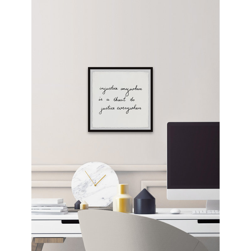 Justice Everywhere - Single Picture Frame Print, 41cm H x 41cm W x 3.81cm D
