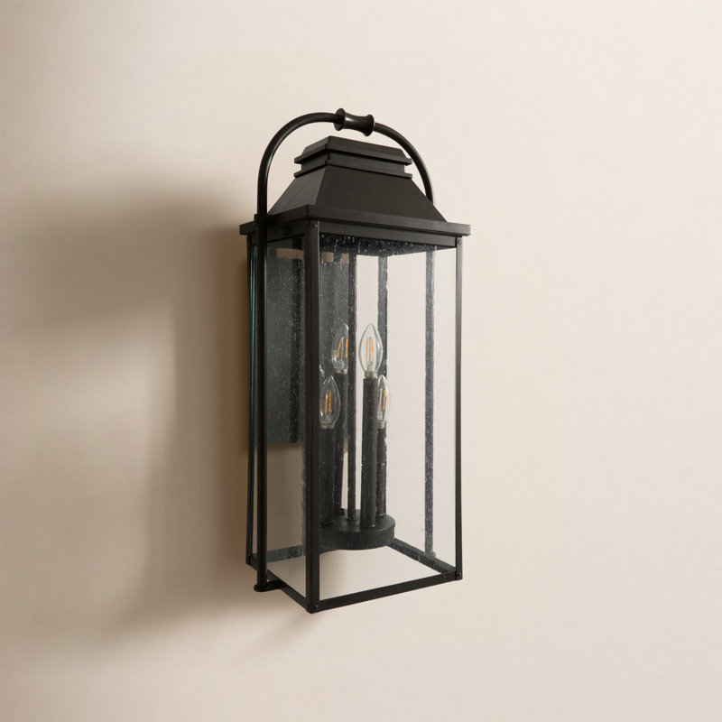 Plafonnier encastré d'extérieur 4 lumières Newson, Bronze Antique