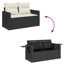 Vidaxl Garden Sofa Set Black