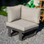 Aluminium L-shape Corner Sofa Set