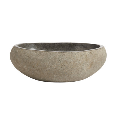 Bol décoratif gris en grès Cadfael