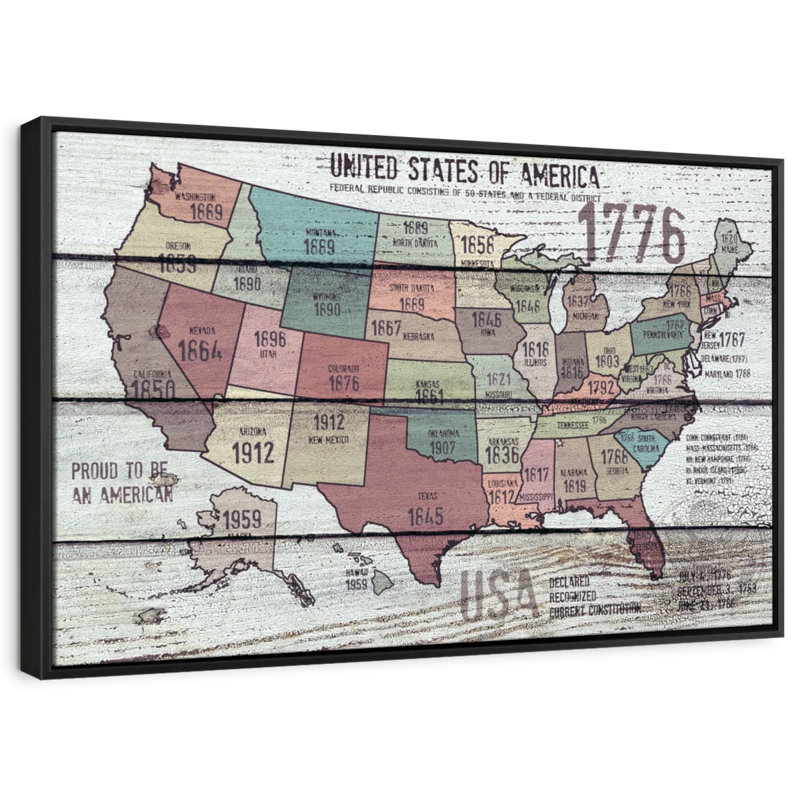 Wooden Illustration Canvas Print, 9" H x 13" W