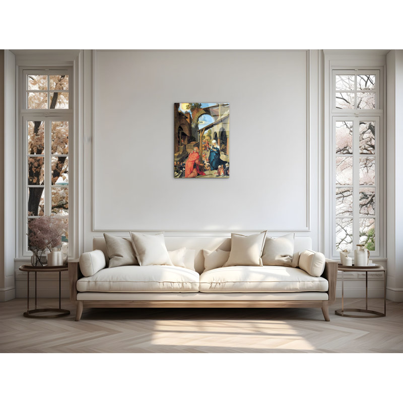 Birth of Christ By Albrecht Dürer 80cm H X 60cm W CrystalArt Material Acrylic Glass Effect, Frameless Panel Lightweight Ready to Hang