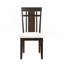 Table de salle à manger extensible brun foncé 5 pièces avec 4 chaises d'appoint et siège rembourré en tissu beige
