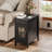 Analiesa 23.6"H Tall End Table With Charging Station and Storage, Narrow End Table, Nightstand With USB Ports And Outlets, Side Table For Bedroom, Living Room-881995305
