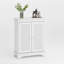 Armoire décorative, armoire de rangement en rotin à deux portes avec cloison réglable, armoire buffet