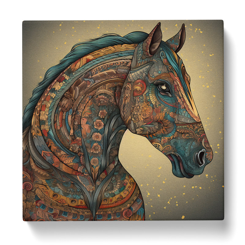 Horse Paisley Art No.3 - Print