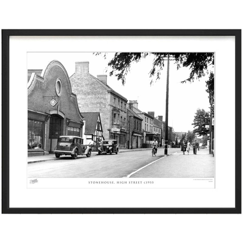 Stonehouse, High Street C1955 by Francis Frith - Single Picture Frame Print, 28cm H x 36cm W x 2.3cm D