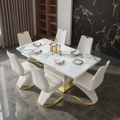 Modernsimple and light luxury dining table sets
