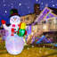 Décorations de Noël bonhomme de neige gonflable d'extérieur