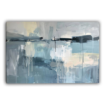 Blue Valley Wrapped Canvas Wall Art