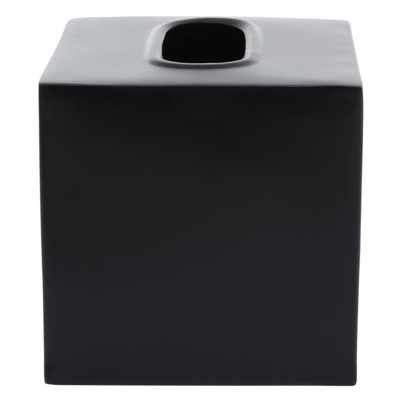 Strout Tissue Box Cover, Black