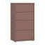 Chadwic Modern 4-drawer chest of drawers, engineered wood, terrakotta, 54.8 cm W x 99.1 cm H x 34.9 cm D-124889399