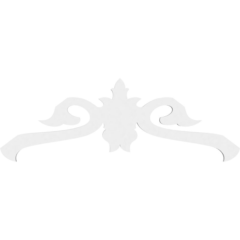 Pignon en PVC de qualité architecturale Florence, H 13,5 po x l 36 po x P 1 po, 9 / 12