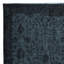 Tapis noir en laine 5,5 x 9,8 pi pour intérieurs modernes, noué à la main en Turquie
