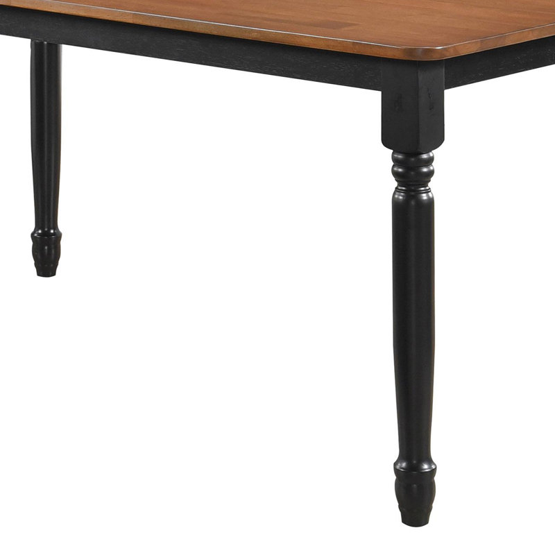 Rectangular 63-inch Wood Dining Table Walnut