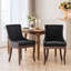 Chaise de salle à manger d'appoint en bois massif exquis avec coussin de qualité supérieure-695398497