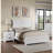 White Transitional 2-Drawer Nightstand – Bedroom Bedside Table