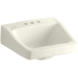 Chesapeake Ceramic 20" Wall Mount Bathroom Sink with Overflow