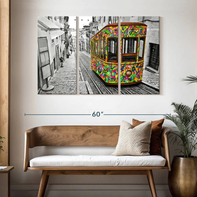 Mehar Lisbon Tram, 32" H x 50" W
