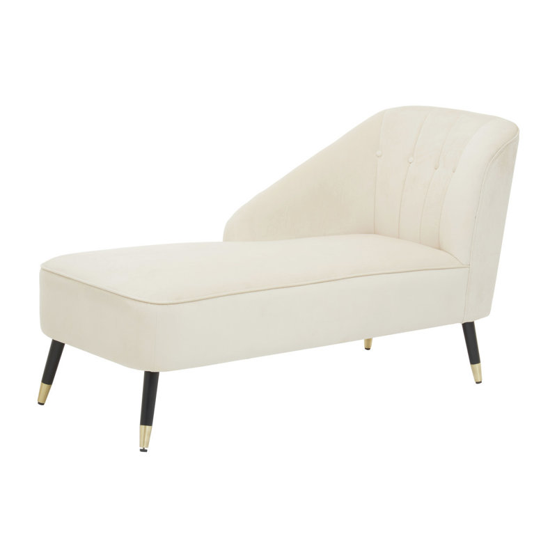 Scouley Upholstered Chaise Lounge, Ivory
