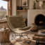 Scroll Puff Rocker Angora Moss-483718038