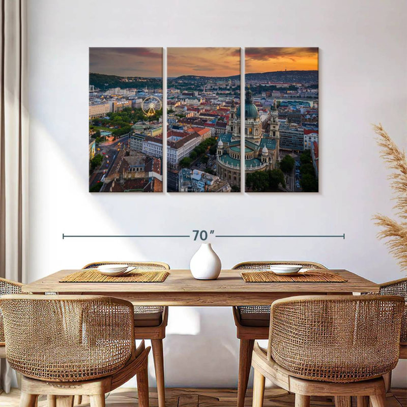 Budapest Sundown, 36" H x 57" W