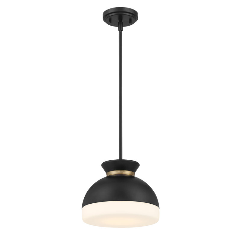 Brian Patrick Flynn Crittendon 1 Light Mini Pendant, Black