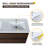 Paup 48" Wall Mounted Double Bathroom Vanity Set, Floating Bathroom Vanity with Resin Basin Sink Top, 4 Drawers-822978598