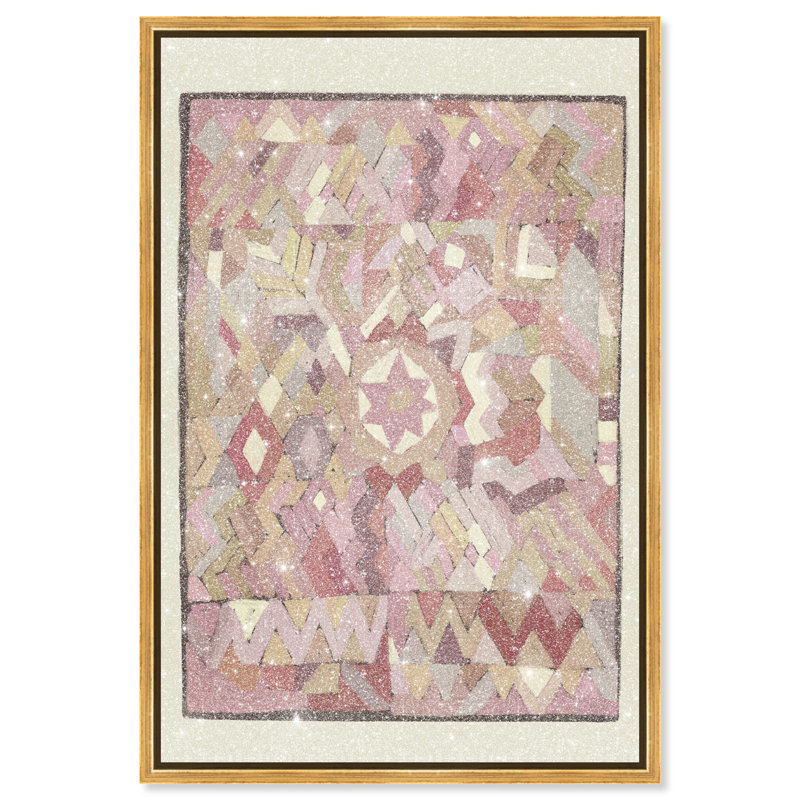 Tapestry Boehme Print by Oliver Gal, 16"H x 11"W, Gold Floater Frame