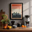 Skyline Minimalist - Framed Print-883532819-883532818