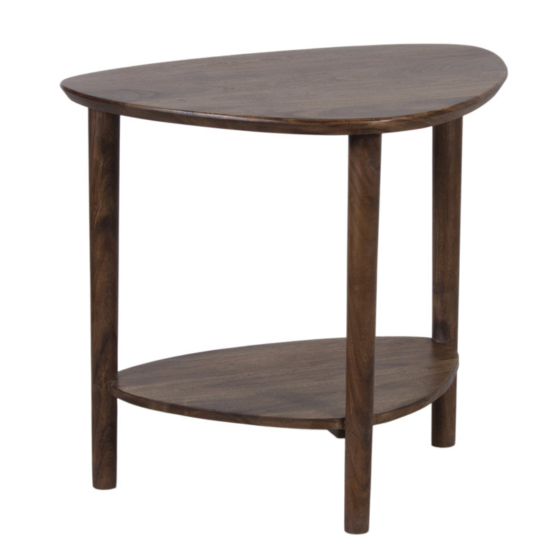 Table de bout en acacia massif, brun