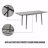 47" Expandable To 63" " Mdf Square White Marble Patterned Dining Table, Modern Industrial Kitchen And Dining Table