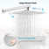 Chrome Shower Faucet System Set 12 in Rain Shower Head Mixing Valve Waterfall Tub Spout