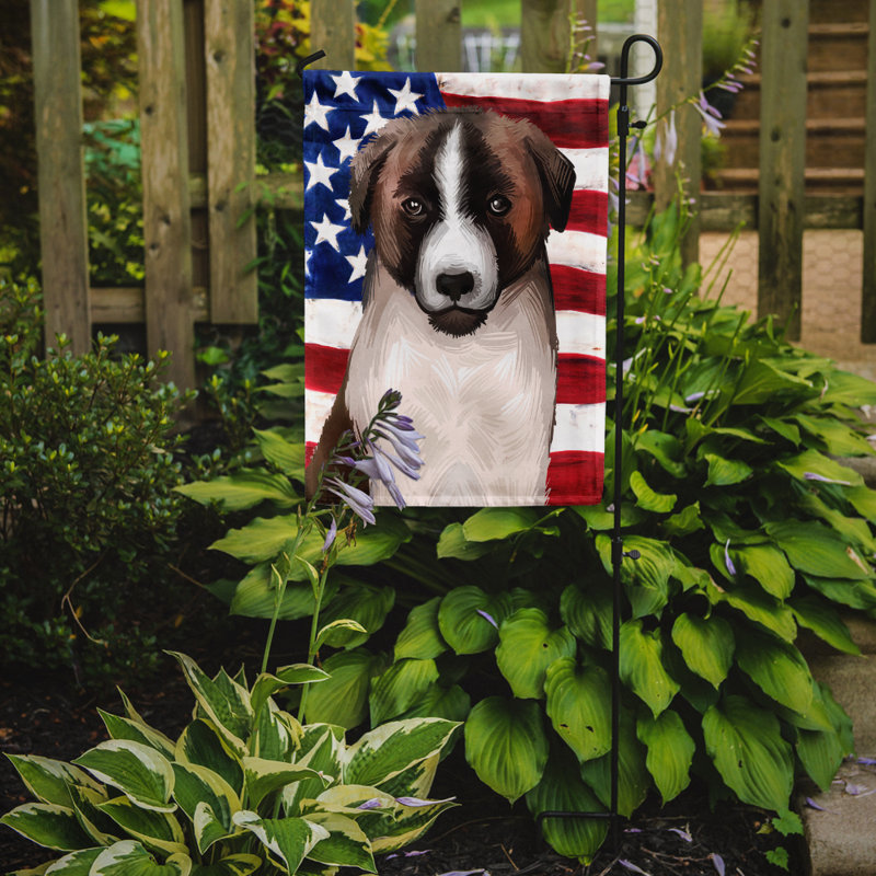 Polyester à 2 côtés 15 x 11 po drapeau de jardin, Chien de Castro Laboreiro