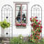 Treillis polyvalent antirouille pour les plantes d'extérieur, rehaussant la beauté du jardin-801664085-801664086