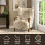 Cream Wingback Accent Chair-1573828099